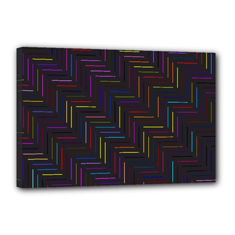 Lines Line Background Canvas 18  X 12  (stretched) by Alisyart