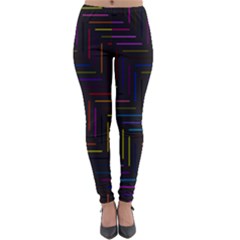 Lines Line Background Lightweight Velour Leggings