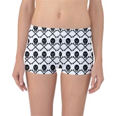 Skull Crossbones Pirate Backdrop Reversible Boyleg Bikini Bottoms