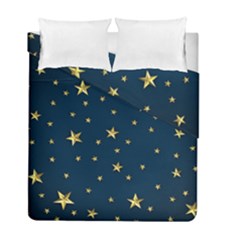 Stars Night Sky Background Space Duvet Cover Double Side (full/ Double Size) by Alisyart