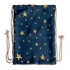 Stars Night Sky Background Space Drawstring Bag (large)