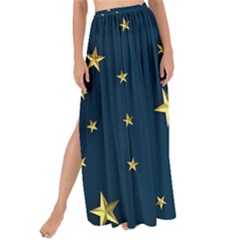 Stars Night Sky Background Space Maxi Chiffon Tie-up Sarong