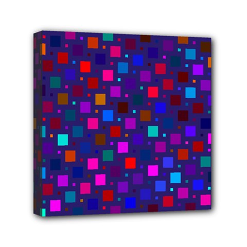 Squares Square Background Abstract Mini Canvas 6  X 6  (stretched)