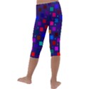Squares Square Background Abstract Kids  Lightweight Velour Capri Leggings  View4