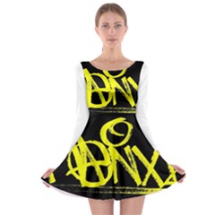 Antianxiety Long Sleeve Skater Dress