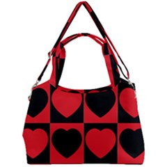 Royal Hearts Double Compartment Shoulder Bag by WensdaiAmbrose