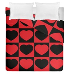 Royal Hearts Duvet Cover Double Side (queen Size) by WensdaiAmbrose