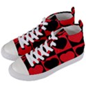 Royal Hearts Women s Mid-Top Canvas Sneakers View2