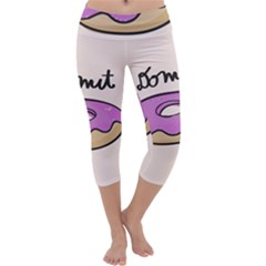 Donuts Sweet Food Capri Yoga Leggings