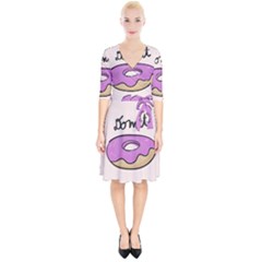 Donuts Sweet Food Wrap Up Cocktail Dress by Mariart