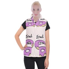 Donuts Sweet Food Women s Button Up Vest