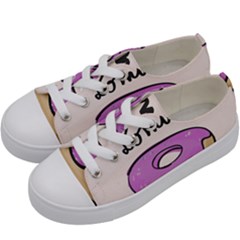 Donuts Sweet Food Kids  Low Top Canvas Sneakers