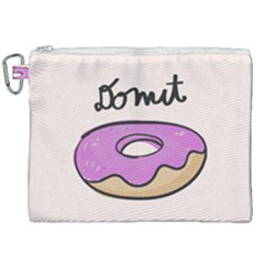 Donuts Sweet Food Canvas Cosmetic Bag (xxl)