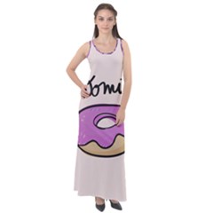 Donuts Sweet Food Sleeveless Velour Maxi Dress by Mariart