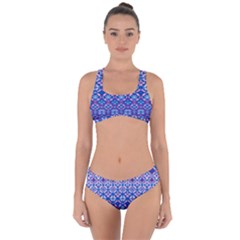 Digital Art Star Criss Cross Bikini Set