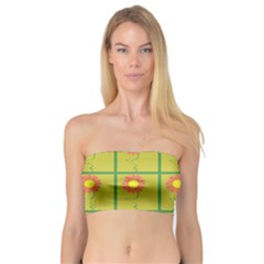 Sunflower Pattern Bandeau Top by Alisyart