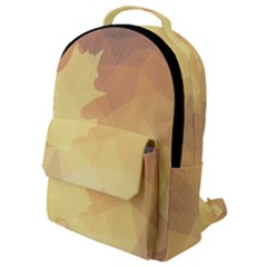 Autumn Leaf Maple Polygonal Flap Pocket Backpack (small) by Alisyart