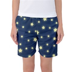 Stars Night Sky Background Women s Basketball Shorts