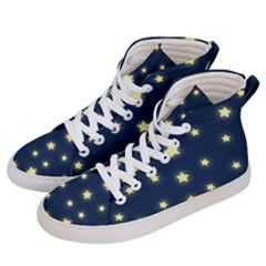 Stars Night Sky Background Men s Hi-top Skate Sneakers by Alisyart