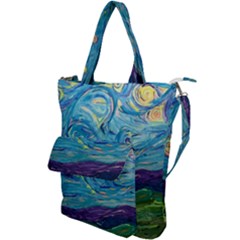 A Very Very Starry Night Shoulder Tote Bag by arwwearableart