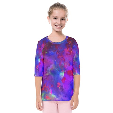 Galaxy Now  Kids  Quarter Sleeve Raglan Tee by arwwearableart