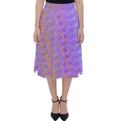 Diagonal Line Design Art Classic Midi Skirt