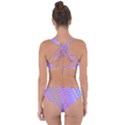 Diagonal Line Design Art Criss Cross Bikini Set View2