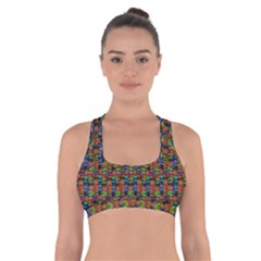 For The Love Of Soul And Mind In A Happy Mood Cross Back Sports Bra by pepitasart