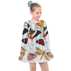 My Butterfly Collection Kids  Long Sleeve Dress by WensdaiAmbrose