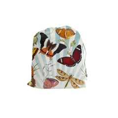 My Butterfly Collection Drawstring Pouch (medium) by WensdaiAmbrose