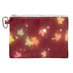 Leaf Leaves Bokeh Background Canvas Cosmetic Bag (xl) by Mariart