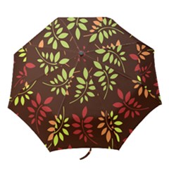 Leaves Foliage Pattern Design Folding Umbrellas