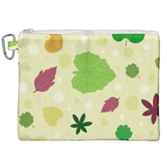 Leaves Background Leaf Canvas Cosmetic Bag (xxl)