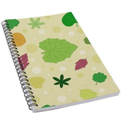 Leaves Background Leaf 5 5  X 8 5  Notebook