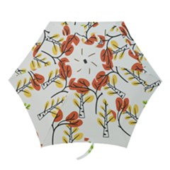 Tree Auntumn Leaf Mini Folding Umbrellas