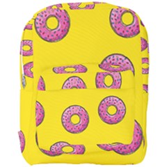 Background Donuts Sweet Food Full Print Backpack by Alisyart