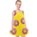 Background Donuts Sweet Food Kids  Cross Back Dress View1