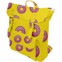Background Donuts Sweet Food Buckle Up Backpack