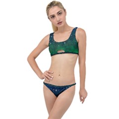 Background Blue Green Stars Night The Little Details Bikini Set