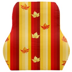Autumn Fall Leaves Vertical Car Seat Back Cushion  by Alisyart