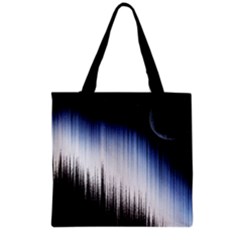 Spectrum And Moon Grocery Tote Bag