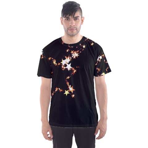 Shooting Star Men s Sports Mesh Tee by WensdaiAmbrose