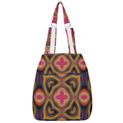 Kaleidoscope Art Pattern Ornament Center Zip Backpack