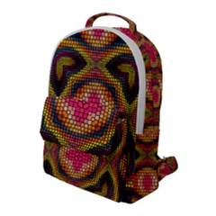 Kaleidoscope Art Pattern Ornament Flap Pocket Backpack (large)