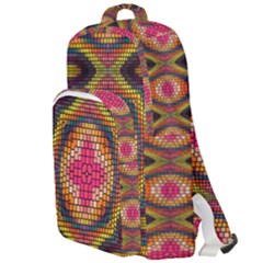 Kaleidoscope Art Pattern Ornament Double Compartment Backpack