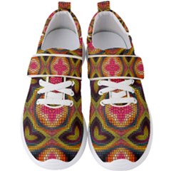 Kaleidoscope Art Pattern Ornament Men s Velcro Strap Shoes