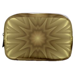 Background Pattern Golden Yellow Make Up Pouch (small)