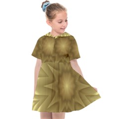 Background Pattern Golden Yellow Kids  Sailor Dress