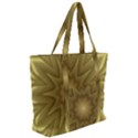 Background Pattern Golden Yellow Zip Up Canvas Bag View2