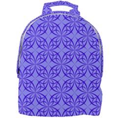 Decor Pattern Blue Curved Line Mini Full Print Backpack